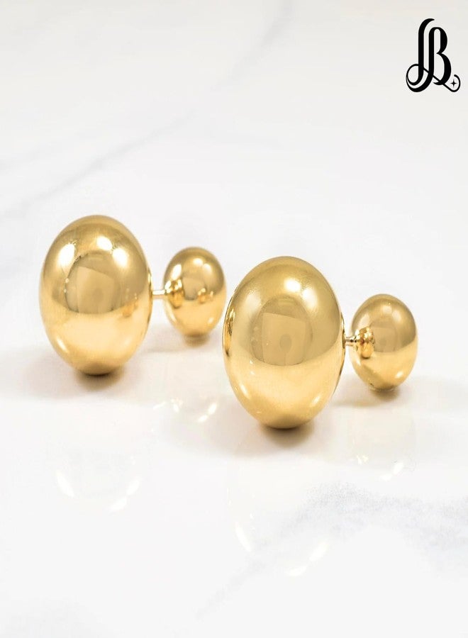 LaBling Double Sided Pearl Earrings - Pearl Front Back Earrings - Many Styles - Stunning Gift - GD - Image 2